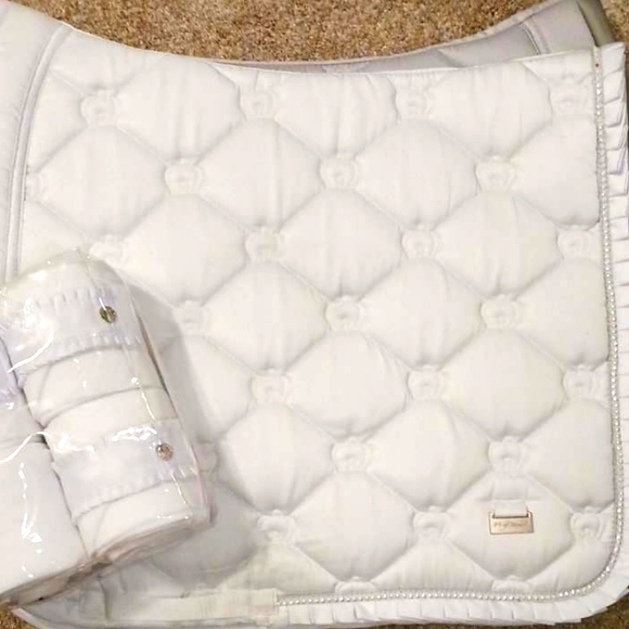 PS of Sweden Other - PS of Sweden Monogram White Ruffle full dressage pad